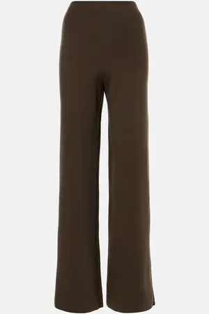 Fforme Pantalon Perse en laine et coton mélangé