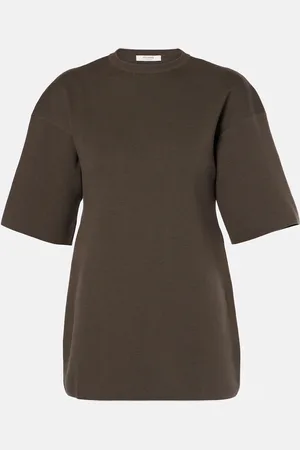 Fforme T-shirt Dwyn en coton mélangé et laine