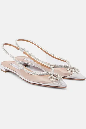 Aquazzura Ballerines Seduction en PVC à cristaux