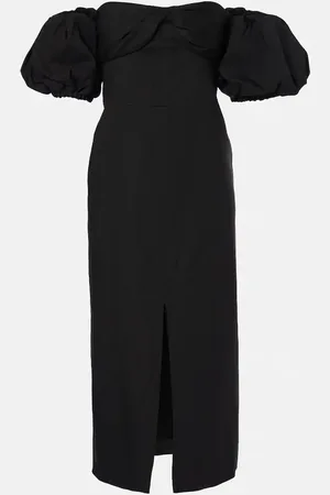 Isabel Marant Robe midi Darlena à encolure bardot