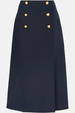 VALENTINO Jupe midi en Crepe Couture