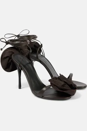 MAGDA BUTRYM Sandales en satin à fleurs