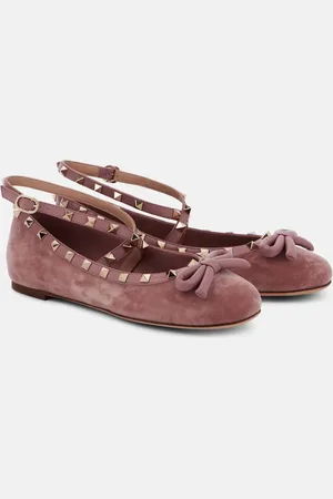 VALENTINO GARAVANI Ballerines Rockstud en velours