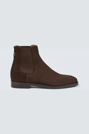 Ermenegildo Zegna Bottines Chelsea en daim