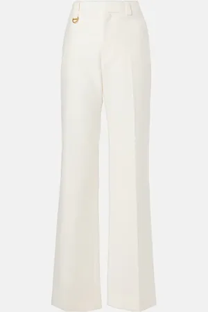 Chloé Chloé Pantalon ample à taille haute en coton
