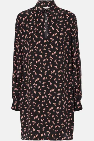 Chloé Chloé Robe midi en soie à fleurs