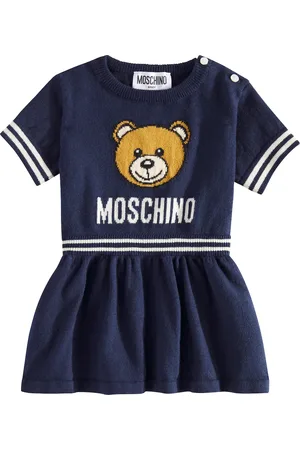 Moschino Bébé – Robe Teddy Bear en coton et laine