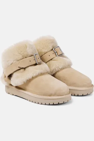 Burberry Bottines en daim et shearling