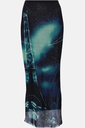 Jean Paul Gaultier Jupe midi imprimée