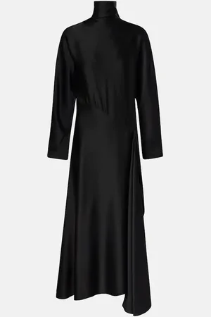 Alaïa Alaïa Robe midi asymétrique en satin