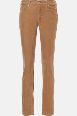 7 for all Mankind Jean droit Roxanne en velours côtelé