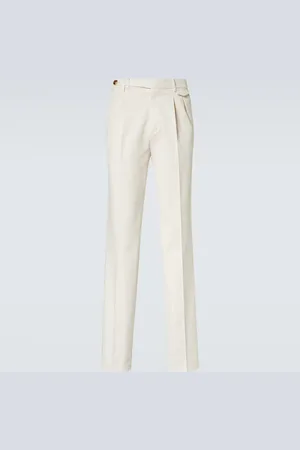 Brunello Cucinelli Pantalon chino en coton mélangé