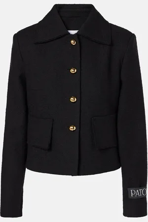 Patou Veste en laine et coton mélangés