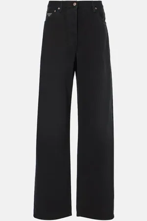 Prada Jean ample à taille haute