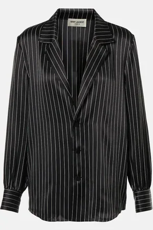 Saint Laurent Chemise en satin de soie