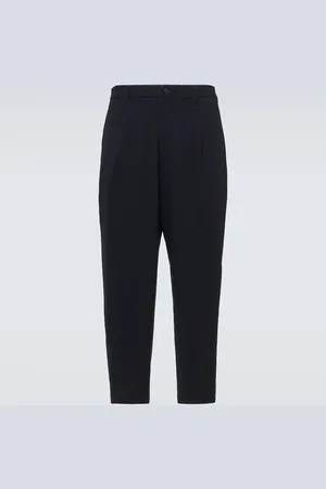 Giorgio Armani Pantalon droit en laine vierge