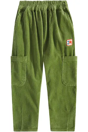 Jelly Mallow Pantalon cargo en velours côtelé de coton