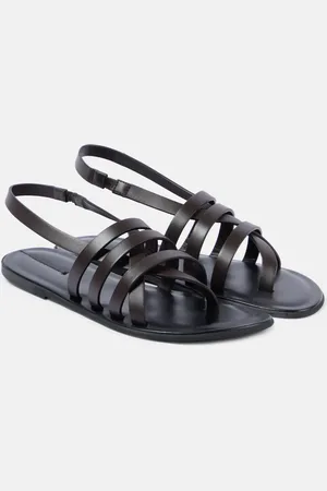 The Row Sandales Line en cuir