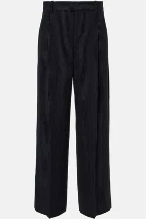 Isabel Marant Pantalon ample Romina rayé en crêpe