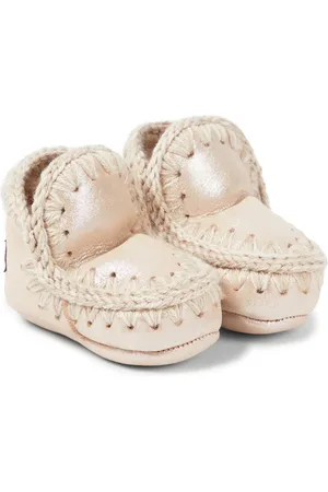 Mou Bébé – Bottines en daim et shearling