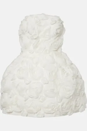 Ilkyaz Ozel Robe bustier à fleurs