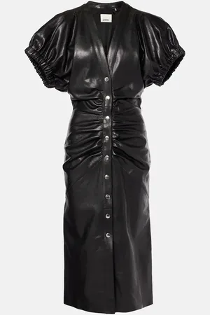 Isabel Marant Robe midi Carly en cuir