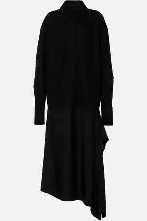 Jil Sander Robe chemise asymétrique en laine