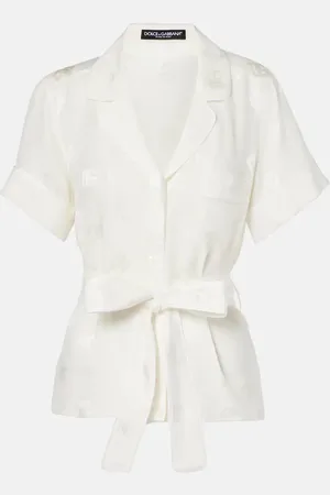 Dolce & Gabbana Chemise de pyjama DG en soie