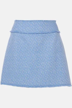 Dolce & Gabbana Mini-jupe en tweed de laine mélangée