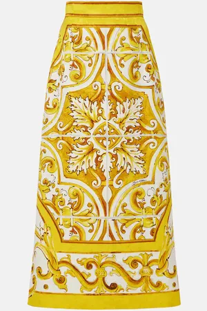 Dolce & Gabbana Jupe midi Majolica en brocart