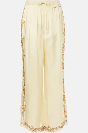 Marni Pantalon droit imprimé en satin