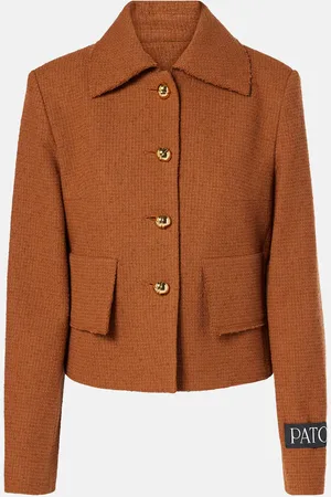 Patou Veste Iconic en laine et coton mélangés