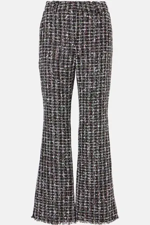 Balmain Pantalon évasé en tweed