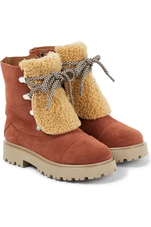 PèPè PèPè Bottes en daim et shearling synthétique