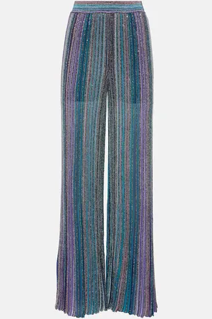 Missoni Pantalon ample rayé en lamé