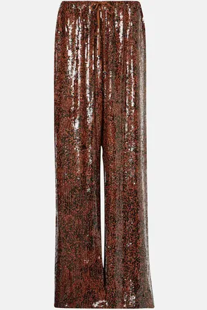 DRIES VAN NOTEN Pantalon ample Puvis à sequins