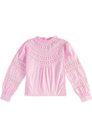 The New Society Blouse en coton à broderies anglaises