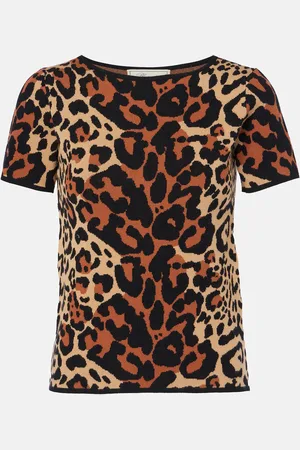 BLUMARINE Top Shoert à motif léopard