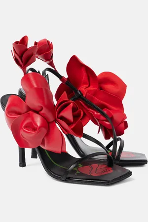 MAGDA BUTRYM Sandales en cuir à fleurs