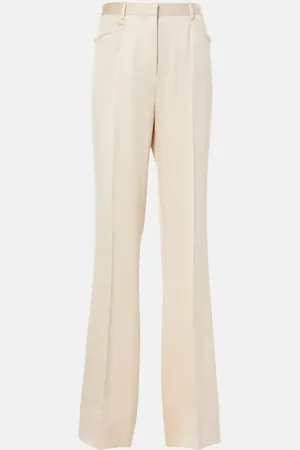 Tom Ford Pantalon bootcut en soie et laine