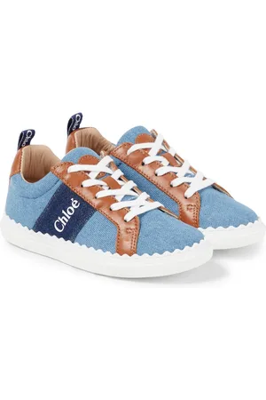 Chloé Chloé Kids Baskets en denim