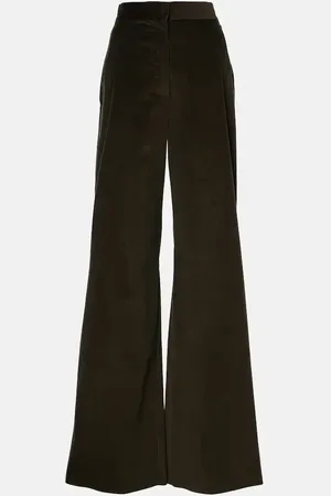 Max Mara Pantalon évasé Tritone en velours côtelé