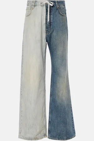 Balenciaga Jean ample Fifty-Fifty à taille basse