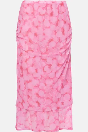 DRIES VAN NOTEN Jupe midi imprimée