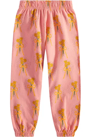 Mini Rodini Pantalon de survêtement Winter Flowers en coton