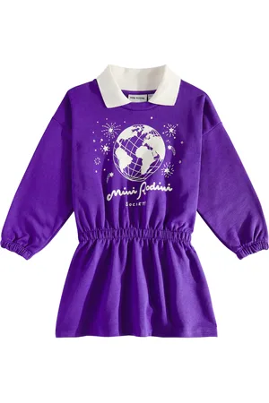 Mini Rodini Robe sweat-shirt Society en coton