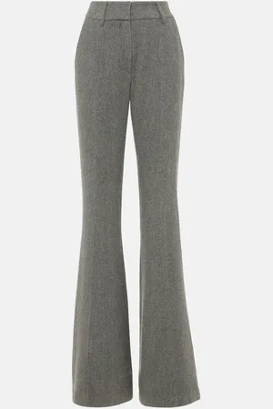 GABRIELA HEARST Pantalon évasé Rhein à taille haute en laine et cachemire