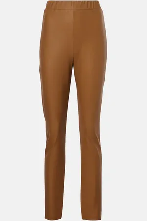 Max Mara Pantalon slim Rodano en cuir synthétique