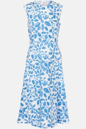 Marni Robe midi imprimée en coton