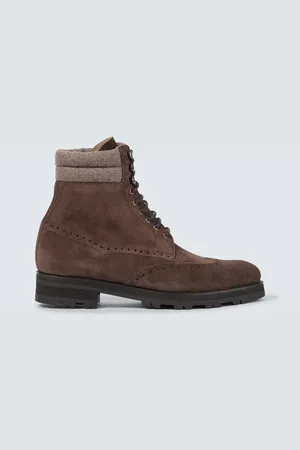 Manolo Blahnik Bottines Sapele en daim